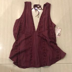 v neck sleeveless blouse